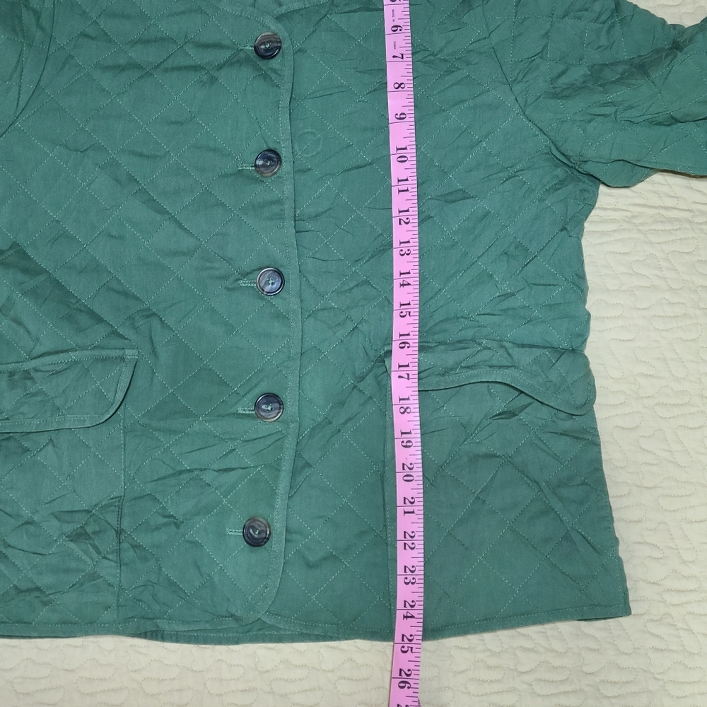 J. Crew quilted casual light weight jacket  size 12 - Picture 10 of 11